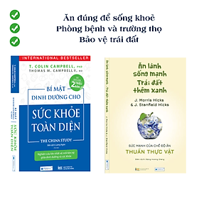 Combo 2 cuốn sách dinh dưỡng: Bí mật dinh dưỡng + Ăn lành sống mạnh - Ăn đúng để sống khoẻ, phòng bệnh và trường thọ - An Lan