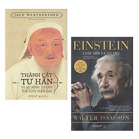 Combo Sách : Thành Cát Tư Hãn Và Sự Hình Thành Thế Giới Hiện Đại + Einstein - Cuộc Đời Và Vũ Trụ - Vũ