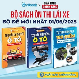 Bộ 3 Cuốn Sách Ôn Thi Lái Xe, 600 Câu Lý Thuyết Ô Tô, 120 Câu Mô Phỏng, Bộ Đề Mới Nhất 2025, Dùng Cho Thi Sát Hạch - Hạ