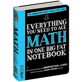 Sách Everything You Need To Ace Maths Big Fat Notebooks ( Sổ Tay Toán Học Bản Tiếng Anh ) - Tổng Hợp Kiến Thức Toán Học Từ Toán Lớp 4 Đến Toán Tớp 9 - Á Châu Books, Bìa Cứng In Màu - Chà
