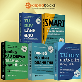 Combo Flashcard Kỹ Năng Lãnh Đạo: Tư Duy Lãnh Đạo + Tư Duy Phản Biện + Bản Đồ Mô Hình Doanh Thu + SMART Goal + Những Câu Chuyện Teamwork Hay Tôi-work - Thu Hà