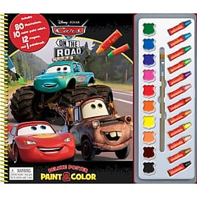Sách Disney Cars on the Road Deluxe Poster Paint & Color - Nam Phương