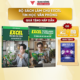 Combo 2 Sách Power Query & Power Pivot Và Excel Cơ Bản Đến Nâng Cao Kèm Video Khóa Học - Khoa