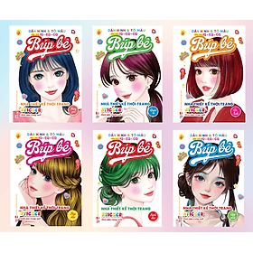 Combo Trọn Bộ 6 Cuốn Bóc Dán Hình Sticker Trong Suốt & Tô Màu Búp Bê - Nhà Thiết Kế Thời Trang (VT) - Bộ Văn Hóa