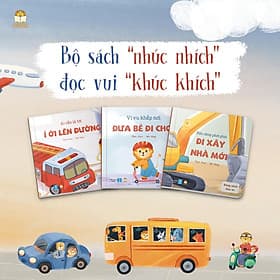 Bộ 3 cuốn Sách Chơi Cùng Con - Bồi cứng (Đưa bé đi chơi - Đi xây nhà mới - Í ới lên đường) - Sách phương tiện giao thông cho bé - Di Di