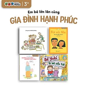 Truyện Ehon bé 3-4-5 - Bộ 4 cuốn Gia đình hạnh phúc - Nam Việt