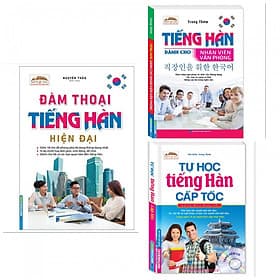 Combo Sách Học Tiếng Hàn:Đàm Thoại Tiếng Hàn Hiện Đại + Tiếng Hàn Dành Cho Nhân Viên Văn Phòng + Tự Học Tiếng Hàn Cấp Tốc-Tặng Bookmark PĐ - Vân Phong