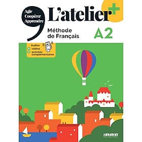 Sách học tiếng Pháp L'ATELIER + A2 - LIVRE + DIDIERFLE.APP - Delphine