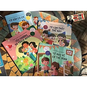 [Tranh minh họa, in màu] Combo 4 cuốn GIÁO DỤC GIỚI TÍNH MẪU GIÁO TIỂU HỌC - TỚ BẢO VỆ CƠ THỂ MÌNH - TỚ CẢM THẤY THẾ NÀY - TỚ SẮP CÓ EM - YÊU THƯƠNG VÀ TRÁCH NHIỆM - Hồ Nguyệt - Khánh Nguyên dịch - Nhã Nam - NXB Hà Nội. - NG.UYÊN