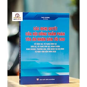 Các nghị quyết của Hội đồng Thẩm phán Tòa án nhân dân tối cao về hình sự, tố tụng hình sự, dân sự, tố tụng dân sự, hành chính, kinh doanh, thương mại, hôn nhân và gia đình (từ năm 1986 đến năm 2026) - An Nam