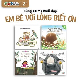 Truyện Ehon bé 3-4-5 tuổi - Bộ 4 cuốn Em bé với lòng biết ơn - Long