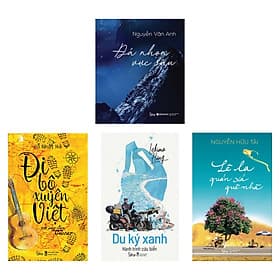 Combo Du lịch Việt: Lê La Quán Xá Quê Nhà + Đi Bộ Xuyên Việt Với Cây Đàn Ghita + Du ký xanh: Hàng Trình Cứu Biển + Đá Nhọn Vực Sâu - Việt Lê