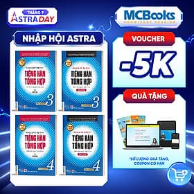 Combo (4 Cuốn) Giáo Trình Tiếng Hàn Tổng Hợp Trung Cấp Tập 3 + Tập 4 (Sách Giáo Khoa và Sách Bài Tập) - Phiên Bản Mới / IN MÀU / Sách Học Tiếng Hàn Hiệu Quả Cho Người Việt - Trí