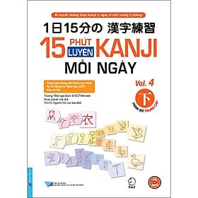Sách 15 Phút Luyện Kanji Mỗi Ngày - Vol.4 - Trí