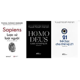 Combo Sapiens: Lược Sử Loài Người và Homo Deus: Lược Sử Tương Lai + 21 Bài Học Cho Thế Kỷ 21 (Tác giả: Yuval Noah Harari) - 