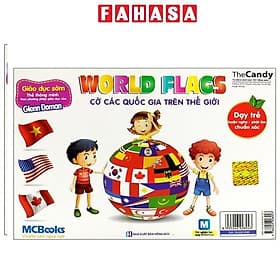 Flashcard Dạy Trẻ Theo Phương Pháp Glenn Doman - Cờ Các Quốc Gia Trên Thế Giới - Phương Phương