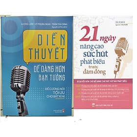 ComBo 2 Cuốn: Diễn Thuyết Dễ Dàng Hơn Bạn Tưởng+21 Ngày Nâng Cao Sức Hút Phát Biểu Trước Đám Đông - Hú