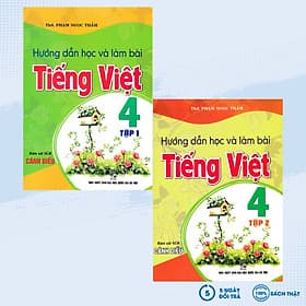 Combo Hướng Dẫn Học Và Làm Bài Tiếng Việt 4 - Tập 1 + 2 (Bám Sát SGK Cánh Diều) - HA