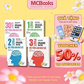 Speaking Matrix - Nói Tiếng Anh Như Gió - Combo 4 Cuốn - MCBooks - Gió