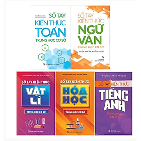 Sách: Combo 5 Cuốn Sổ Tay Kiến Thức Trung Học Cơ Sở - Minh Trung