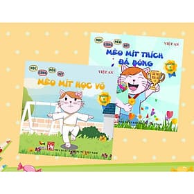 SÁCH RÈN LUYỆN KĨ NĂNG CHO BÉ - COMBO HỌC CÙNG MÈO MÍT (tập 1 + 2) - Việt An