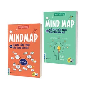 Combo Mind map tự học tiếng trung theo giáo trình hán ngữ ( Ngữ pháp + Từ vựng) - G