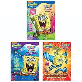 Bộ Sách Thực Hành Tô Màu Spongebob: Công Thức Làm Bánh + Đầu Bếp Siêu Phàm + Những Anh Hùng Của Biển Hóa Giải Mọi Hiểu Lầm - An