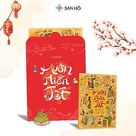 Sách Muôn Miền Tết, Sách Tết Cho Bé Cùng Quà Tặng Đi Kèm, Sách Thiếu Nhi San Hô Books - Di Di