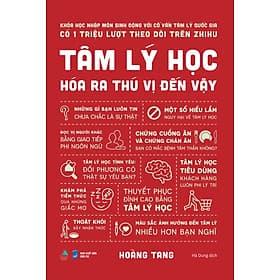 Sách Tâm Lý Học Hóa Ra Thú Vị Đến Vậy - Thu