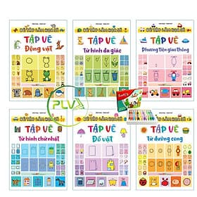 Combo 6 Quyển Bé Tập Làm Họa Sĩ Nhí: Nâng Cao Tư Duy, Sáng Tạo, Rèn Tính Kiên Trì Cho Bé - Cao Tình