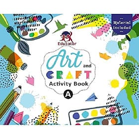 Art and Craft Activity Book A for 3-4 Year old kids with free craft material - A Nam