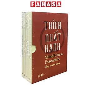 Boxset Thích Nhất Hạnh - Mindfullness Essentials - Sống Chánh Niệm (Hộp 5 Cuốn) - Hạ