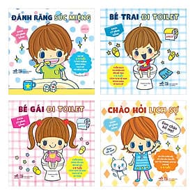 Combo 4 Quyển Ehon Nhật Bản - Ehon Kỹ Năng Sống