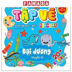 Tập Vẽ Theo Nét - Đại Dương Huyền Bí - Song Ngữ Anh-Việt - Dương An
