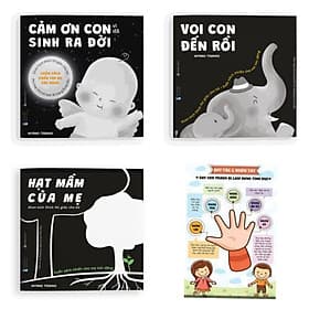 Combo 3 cuốn: CẢM ƠN CON + Tặng Kèm Poster An Toàn Cho Con ( Bộ sách kích thích thị giác nội dung tình cảm dành cho cả gia đình) - An Thi