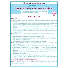 Giúp Em Ôn Tập Toán Lớp 8 - Dùng Chung Cho Các Bộ SGK Hiện Hành - Hồng Ân - An