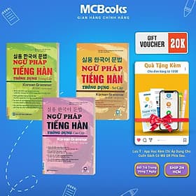 Ngữ Pháp Tiếng Hàn Thông Dụng - Sơ Cấp + Trung Cấp + Cao Cấp - Dùng Kèm App - Combo 3 Cuốn - MCBooks - Hàn Du