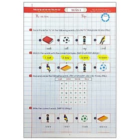 Phiếu Bài Tập Cuối Tuần Tiếng Anh 1 - Long