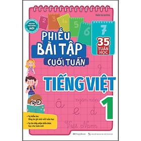 Sách Phiếu Bài Tập Cuối Tuần Tiếng Việt 1 - Nha Nha