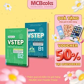 Ready For VSTEP - Chiến Thuật Làm Bài Vstep B1, B2 - MCBooks - Chì