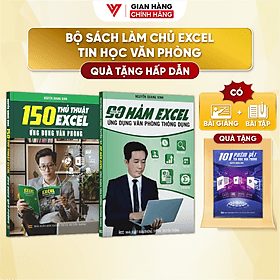 Combo 2 sách 150 Thủ Thuật Excel và 90 Hàm Excel ĐÀO TẠO TIN HỌC Chuyên Ứng Dụng Văn Phòng - Thu