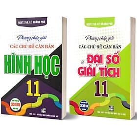 Phương Pháp Giải Các Chủ Đề Căn Bản Đại Số Và Giải Tích + Hình Học 11 - Combo 2 Cuốn - Dùng Chung SGK Hiện Hành - Hồng Ân - An