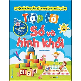 Sách Tập Tô Số Và Hình Khối (Kèm Bút Lông Bảng)