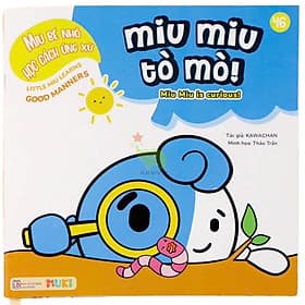 Sách Ehon Miu Bé Nhỏ Học Cách Ứng Xử Song Ngữ - Miu Miu Tò Mò! - Nam Việt