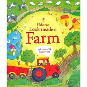 Sách tương tác tiếng Anh - Usborne Look Inside A Farm - Usborne Publishing Ltd