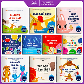 Combo 10 Quyển Ehon Phát Triển Tư Duy Cho Bé 0 - 6 Tuổi - Song Ngữ Việt Anh - Song Phát
