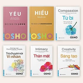 Yêu + Hiểu + Sáng Tạo + Thân Mật + Từ Bi + Trò Chuyện Với Vĩ Nhân - Combo 6 Cuốn - Osho - First News - Nhân Trí Việt