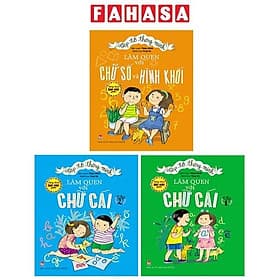 Bộ Sách Tập Tô Thông Minh - Làm Quen Với Chữ Cái, Chữ Số Và Hình Khối - Kim Hye-Jin