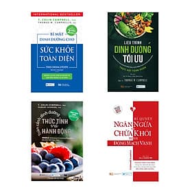 Combo 4 Cuốn Sách: Bí Mật Dinh Dưỡng Cho Sức Khỏe Toàn Diện + Toàn Cảnh Dinh Dưỡng Thức Tỉnh Và Hành Động + Liệu Trình Dinh Dưỡng Tối Ưu + Bí Quyết Ngăn Ngừa Và Chữa Khỏi Bệnh Động Mạch Vành - Văn