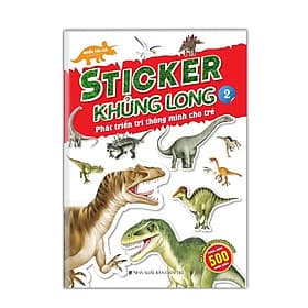 Sticker Khủng Long Phát Triển Trí Thông Minh Cho Trẻ - Tập 2 - 8 Trang Sticker - Minh Thắng - Long